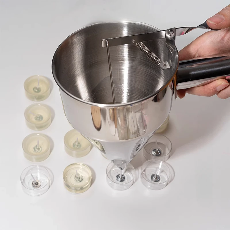 Candle Making Jars Wholesale - Stainless Steel Handheld Funnel Tapered Candle