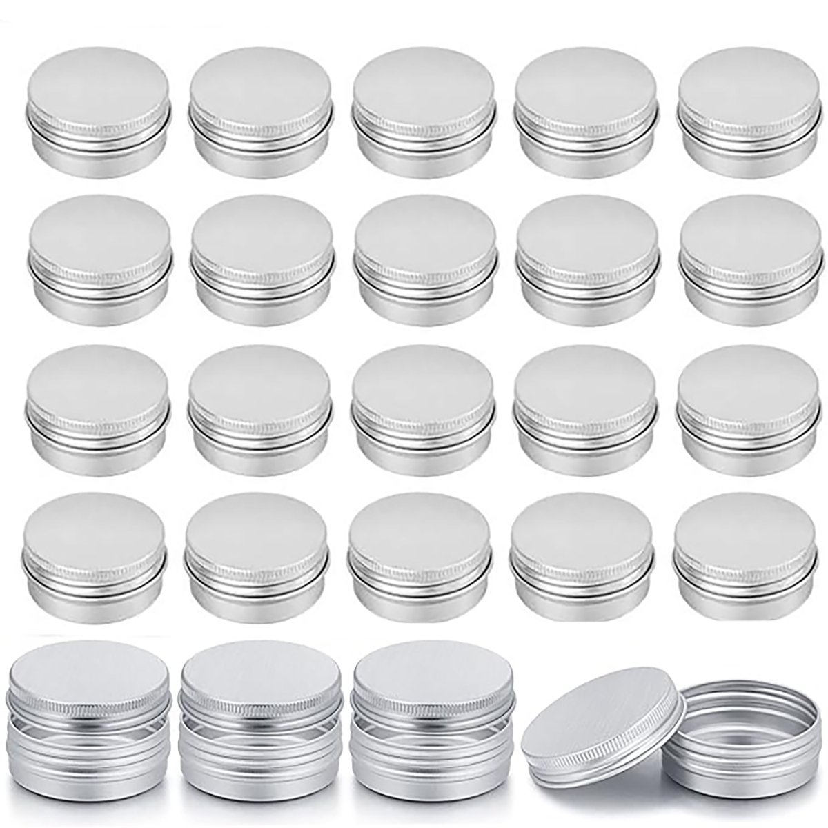 Tin Container Lid - 5-10pcs 5g - 100g Empty Aluminum
