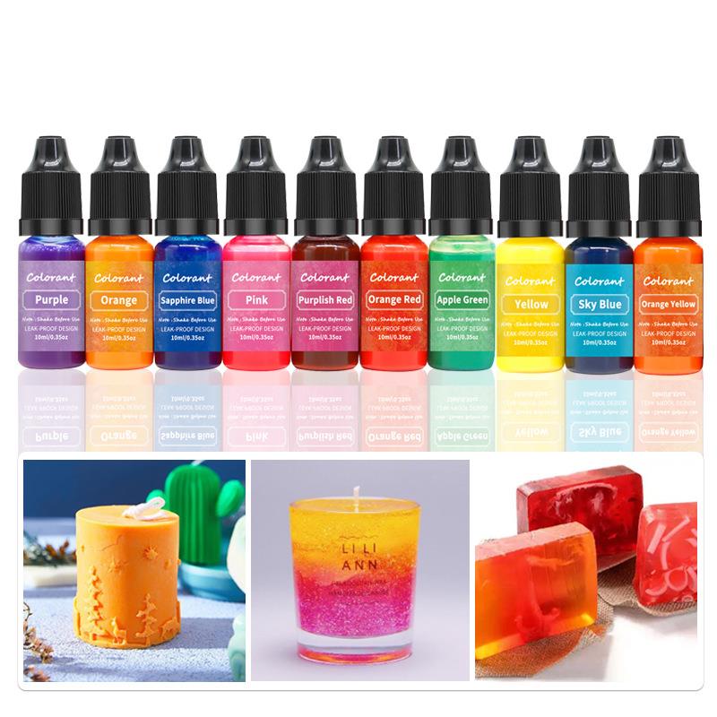 Candle Making Jelly - 20 Colors 10ml Candle Wax Pigment