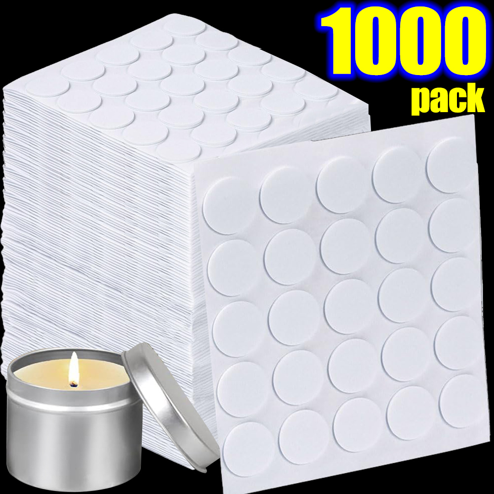 Candle Making At Home - 15mm White Candle Wick Stickers Double-sided