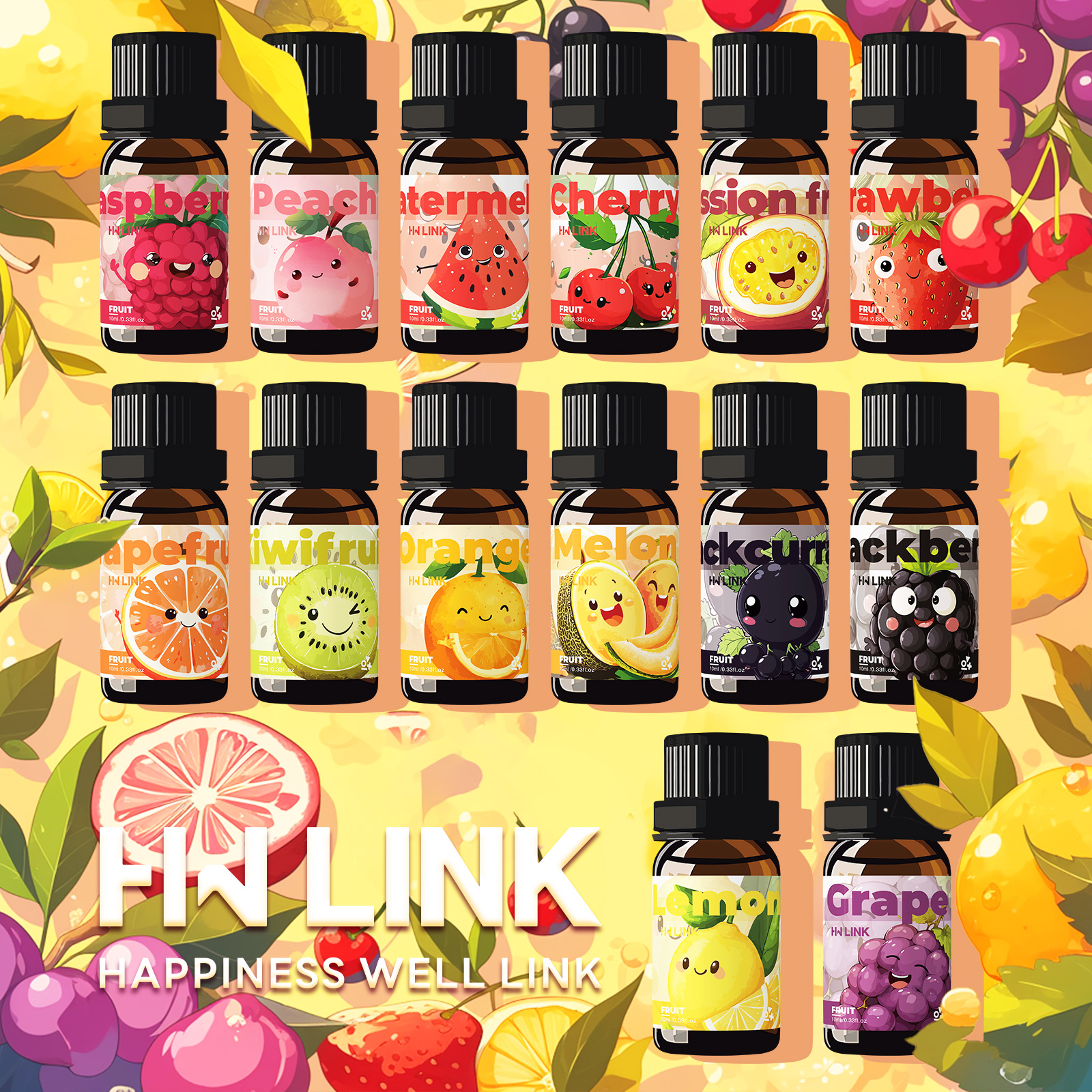 Candle Making Oil Scents - 10ml Fruits Essential Oils for candles,