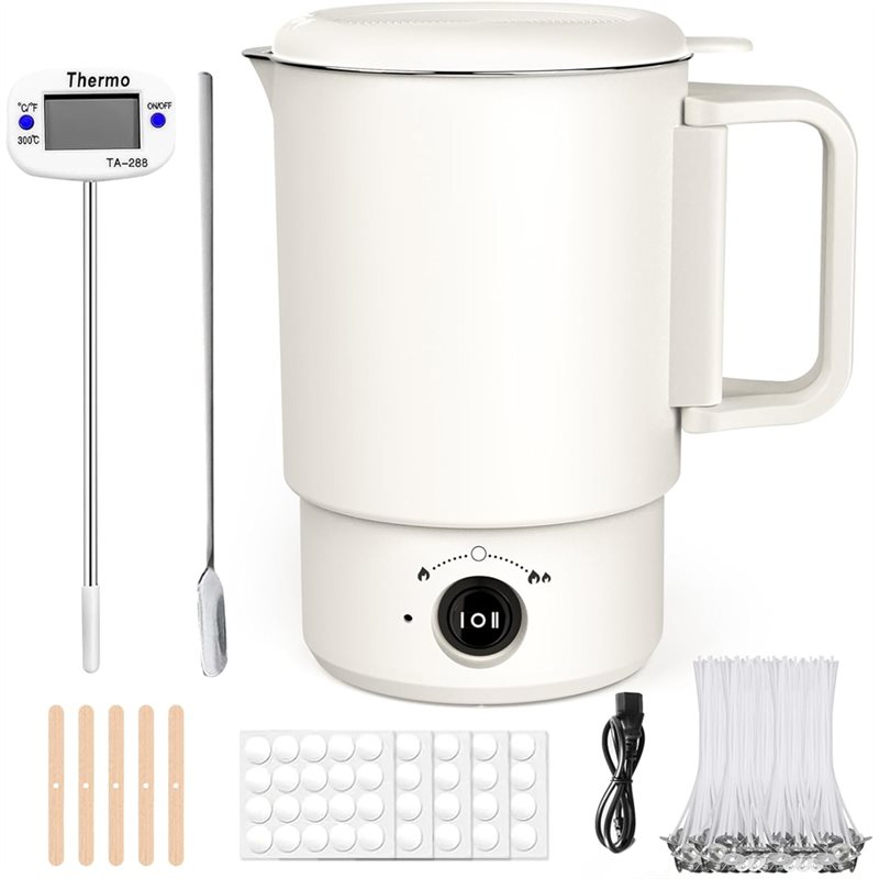 Candle Making Jars Wholesale - New Thermometer Included Electric Wax Melting