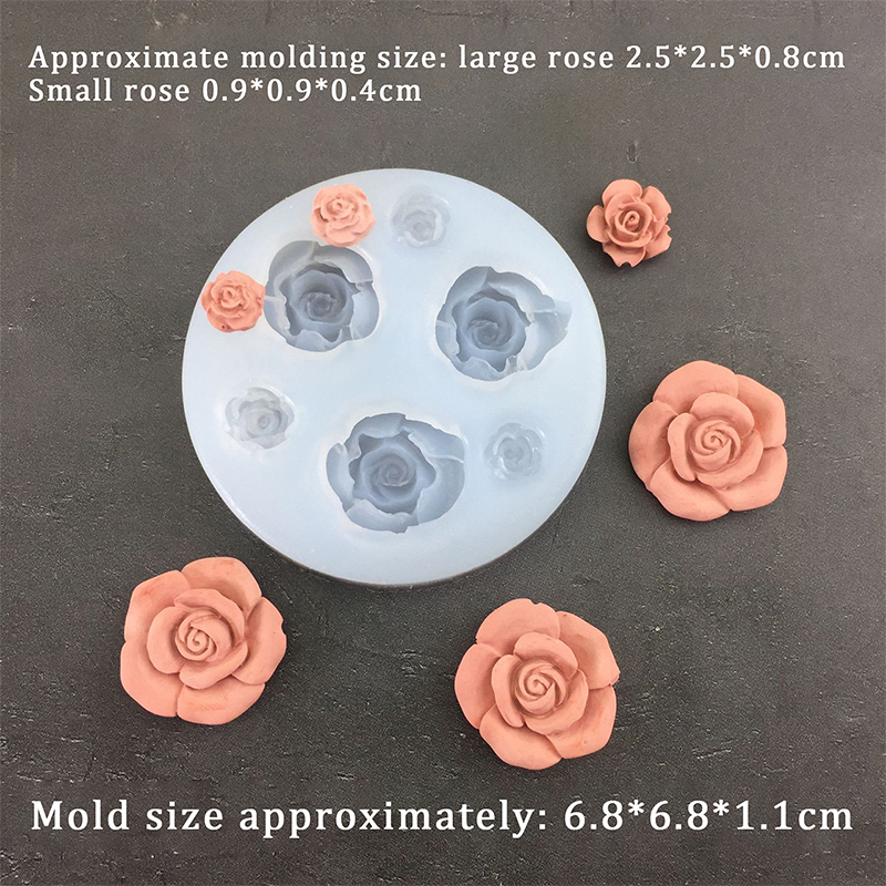 3D Rose Flower Shape Leaf Sili - Candle Making Ideas avis et prix