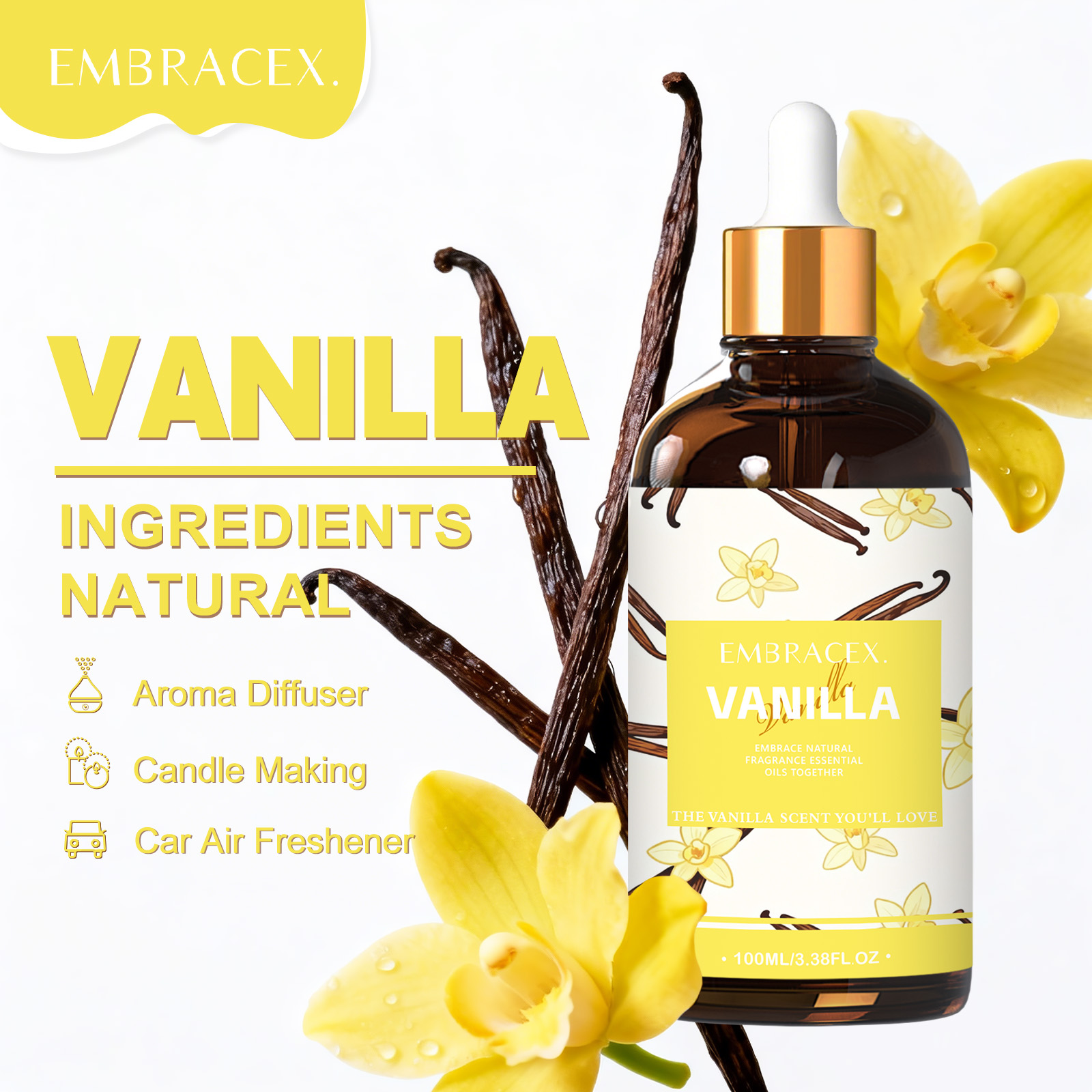 100ml Vanilla Essential Oil Bo - Candle Making Oil Scents avis et prix