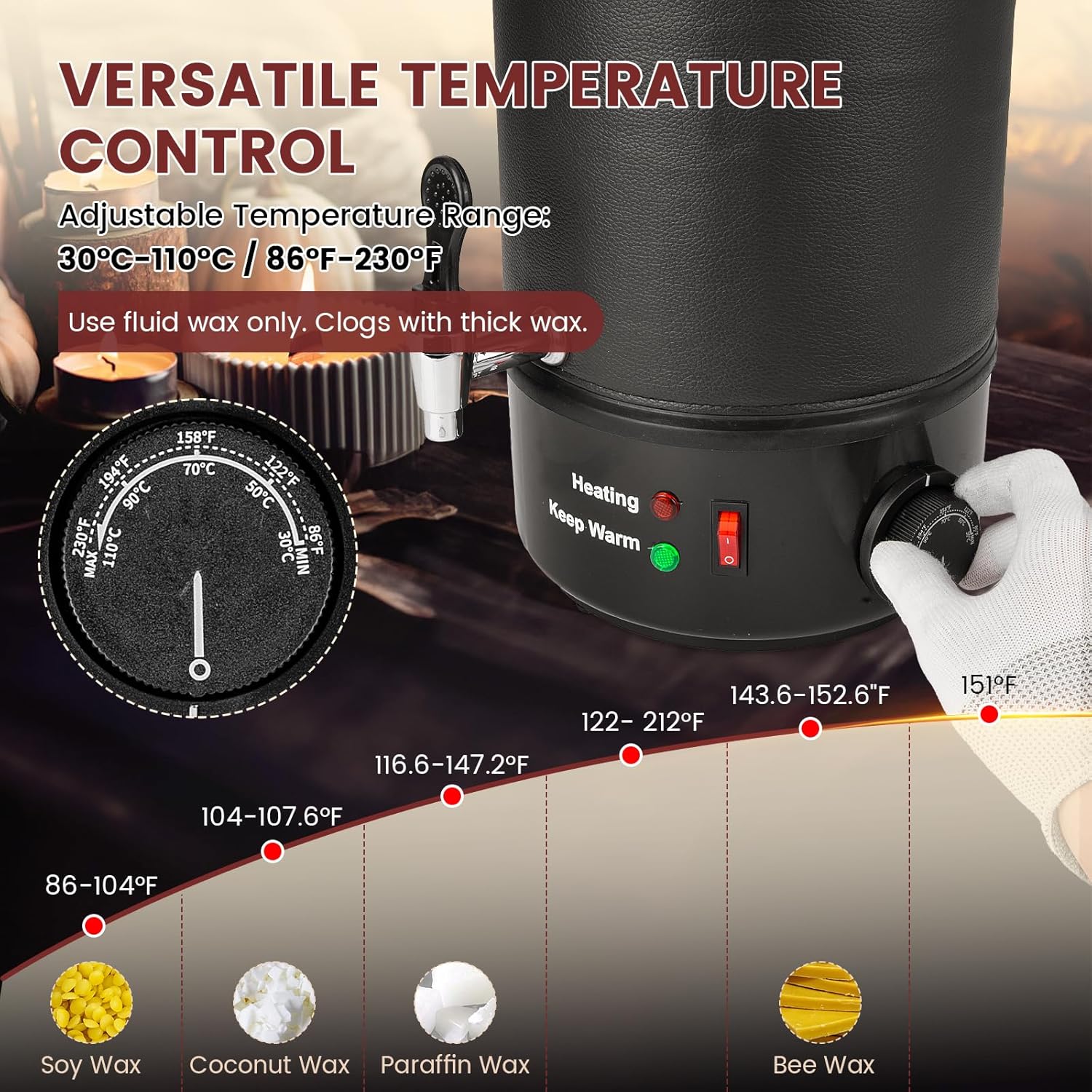 8L Wax Melter for Candle Makin - Candle Making Wax avis et prix