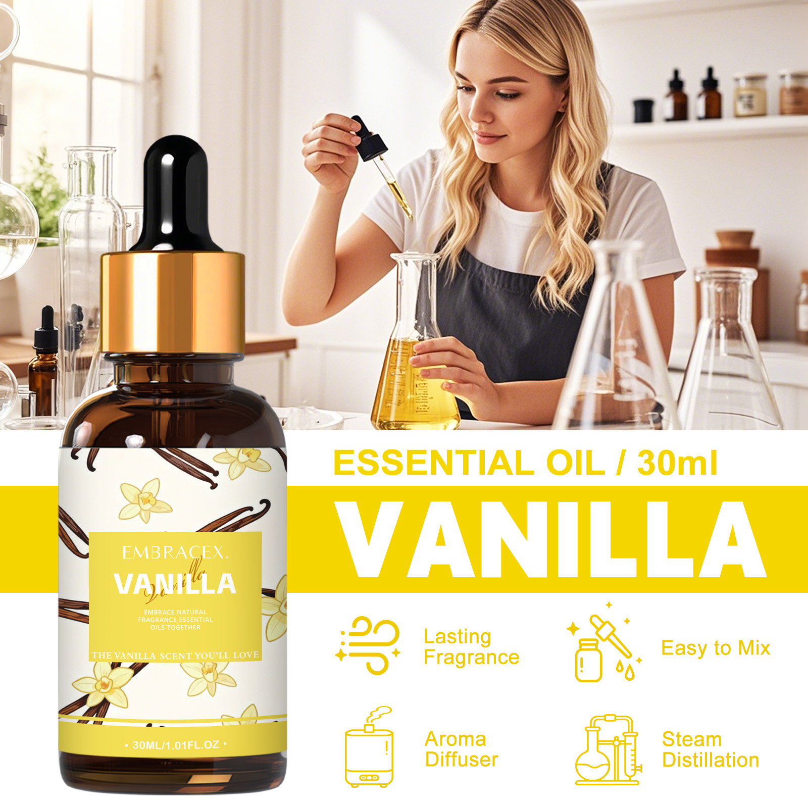 30ml Vanilla Essential Oil Per - Candle Making Oil Scents avis et prix