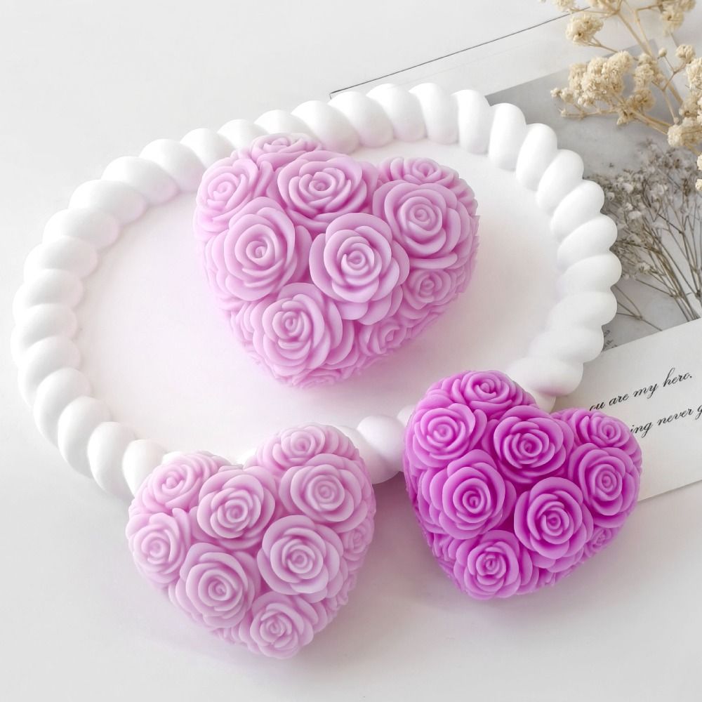 New Heart Shape Rose Aromather - Candle Making Jelly avis et prix
