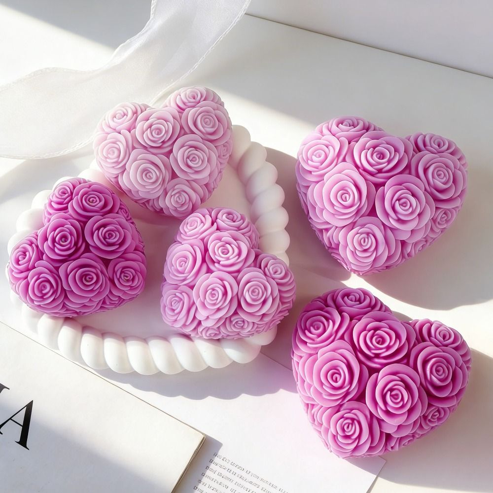New Heart Shape Rose Aromather - Candle Making Jelly avis et prix