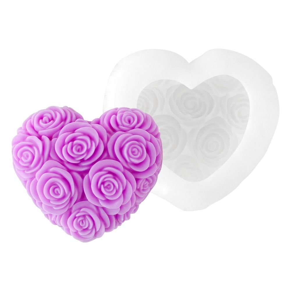 New Heart Shape Rose Aromather - Candle Making Jelly avis et prix