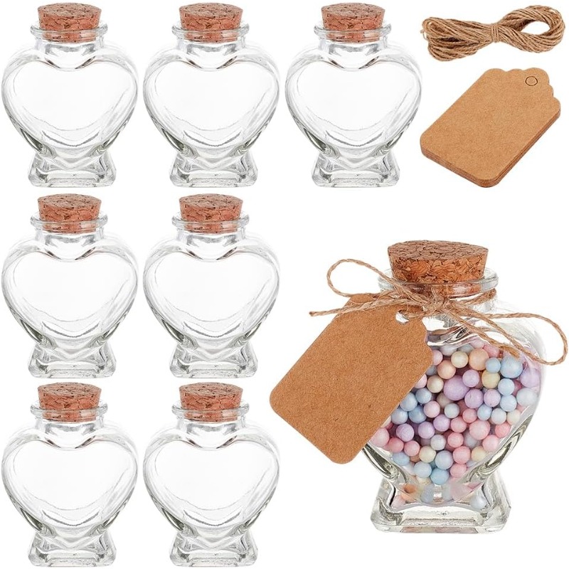 8 Pack 60ml Heart Shaped Candy - Candle Making Jars Wholesale avis et prix