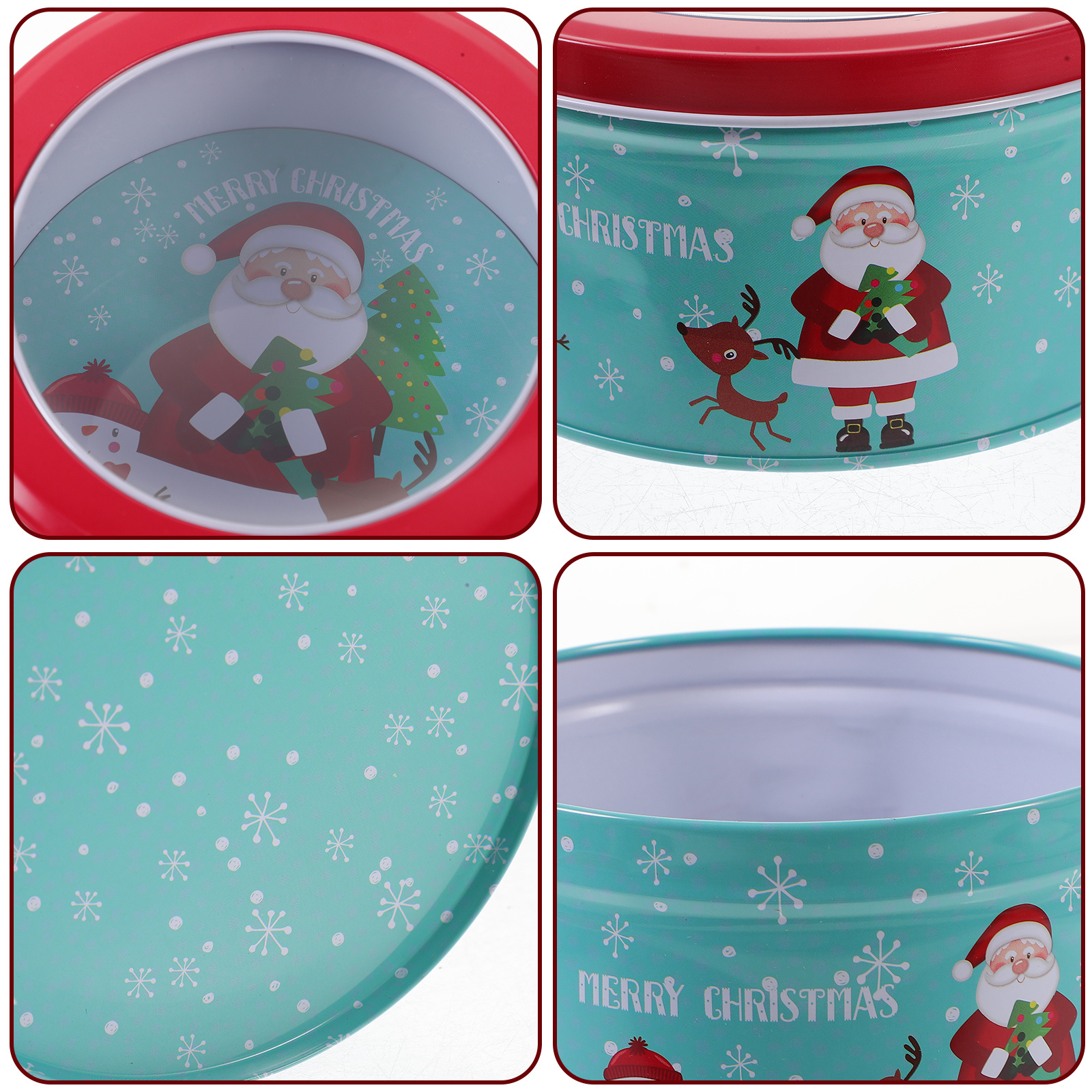 Christmas Candy Box Heavy Duty - Tin Container Lid avis et prix