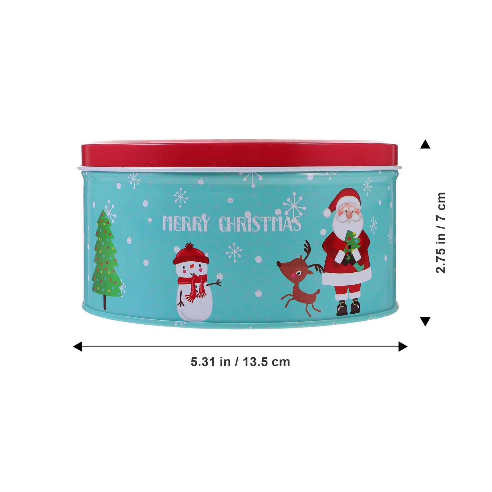 Christmas Candy Box Heavy Duty - Tin Container Lid avis et prix