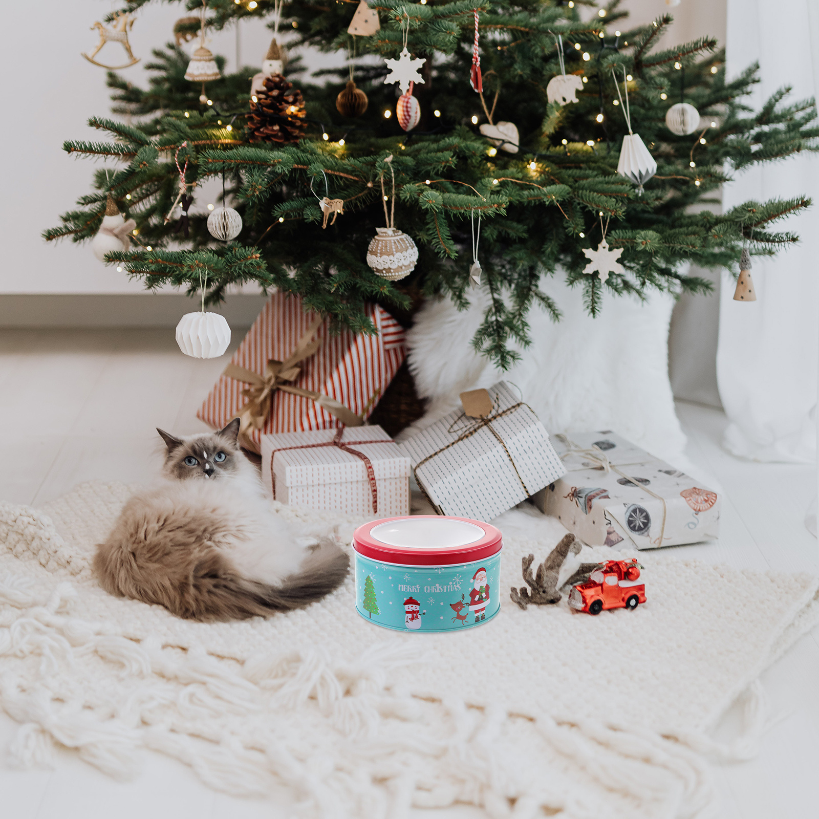 Christmas Candy Box Heavy Duty - Tin Container Lid avis et prix