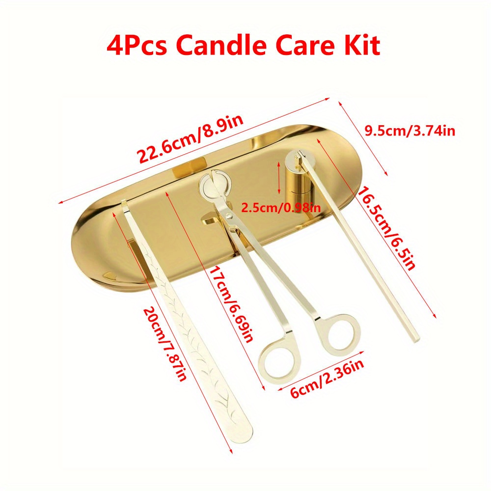 4pcs/set Luxury Candle Care Ki - Candle Making Ideas avis et prix