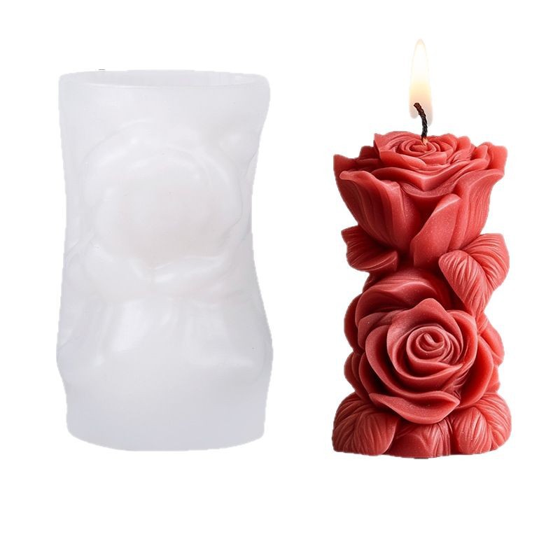 3D Rose Flower Shaped Candle S - Candle Making Jelly avis et prix