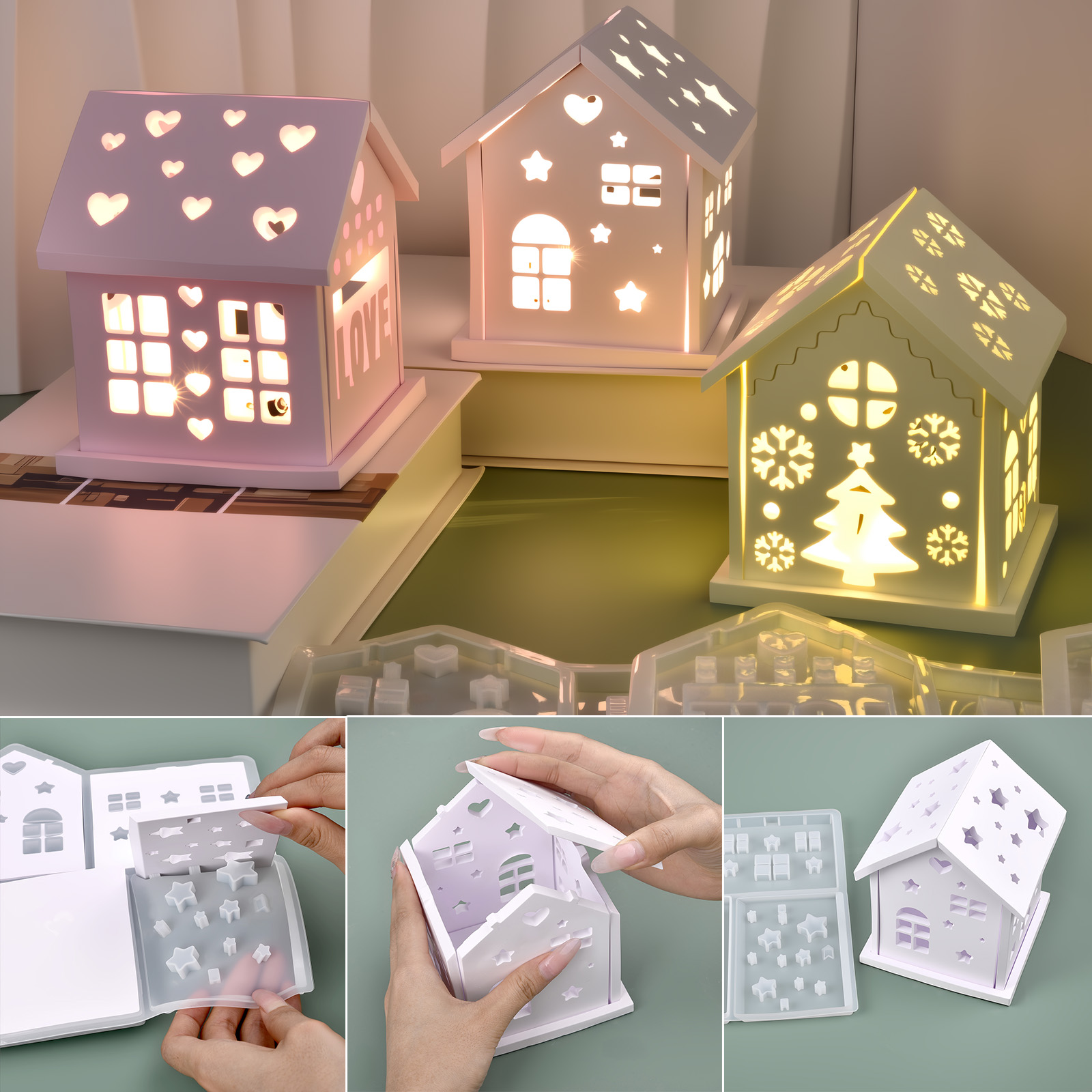3D House Silicone Mold DIY Chr - Candle Making Ideas avis et prix