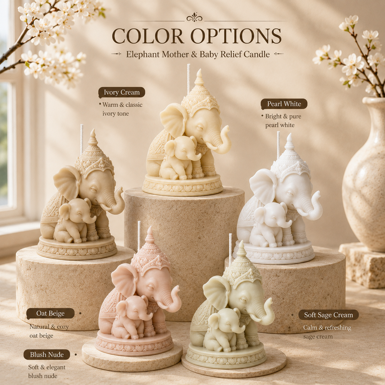 Thai Mother and Child Elephant - Candle Making For Kids avis et prix