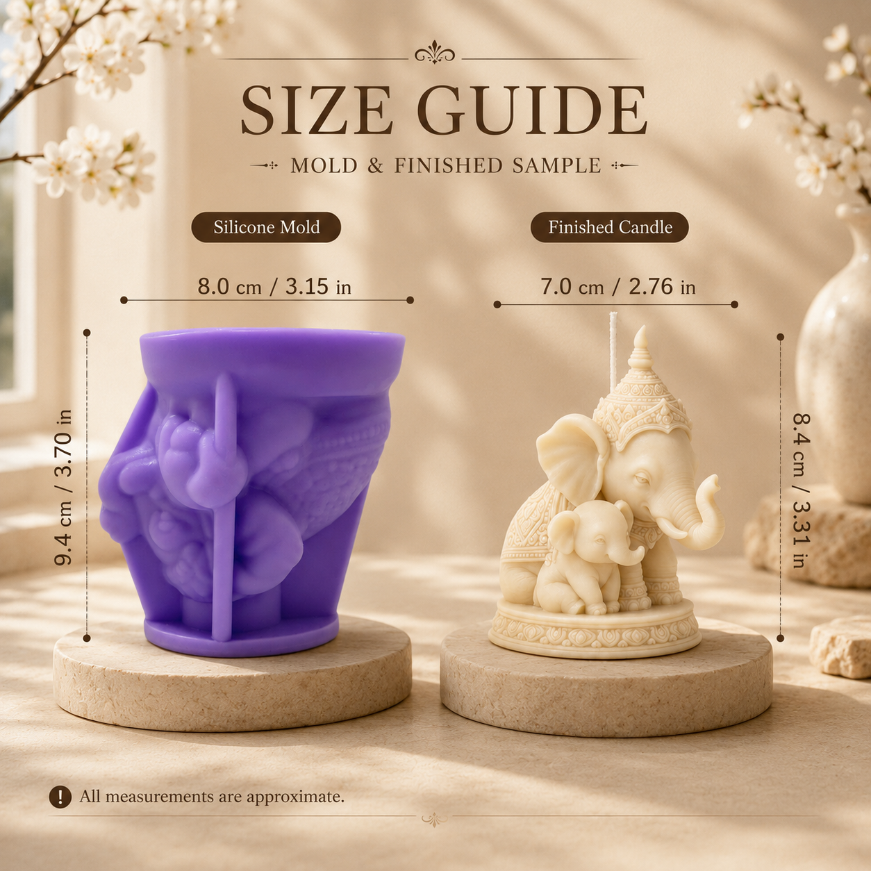 Thai Mother and Child Elephant - Candle Making For Kids avis et prix