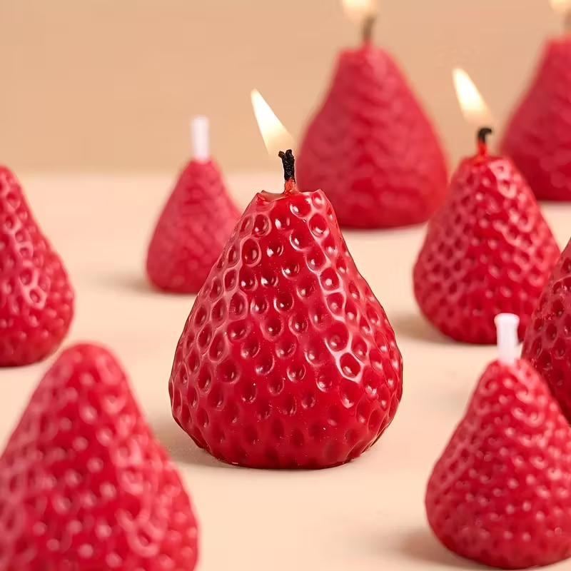 Strawberry Silicone Candle Mol - Candle Making Ideas avis et prix