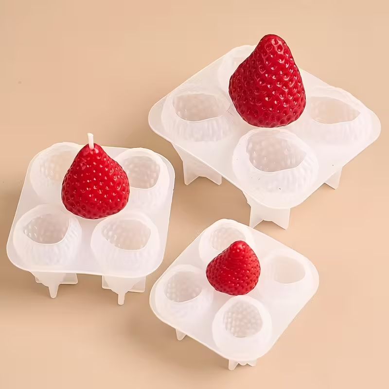 Strawberry Silicone Candle Mol - Candle Making Ideas avis et prix