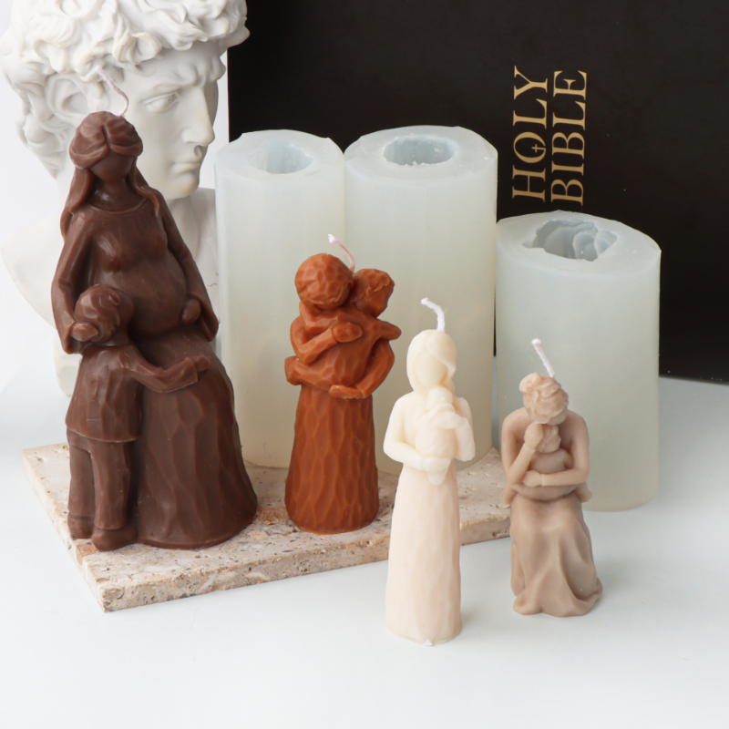 Mommy Holding Baby Silicone Ca - Candle Making For Kids avis et prix