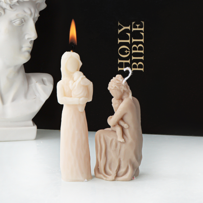 Mommy Holding Baby Silicone Ca - Candle Making For Kids avis et prix