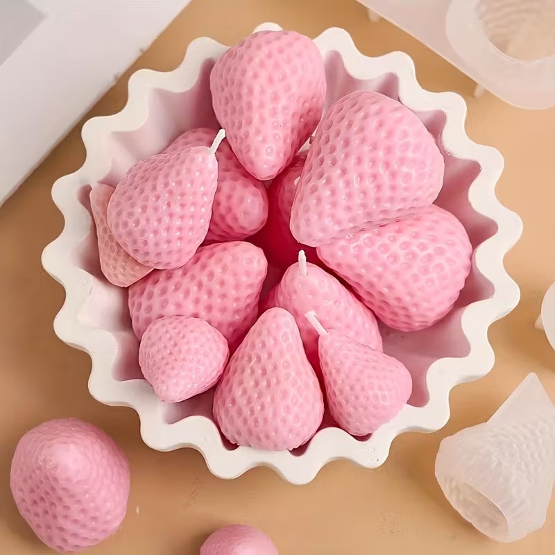 Strawberry Silicone Candle Mol - Candle Making Ideas avis et prix