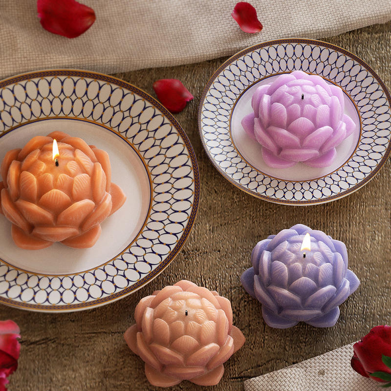 Lotus Flower Shape Candle Sili - Candle Making Wax avis et prix