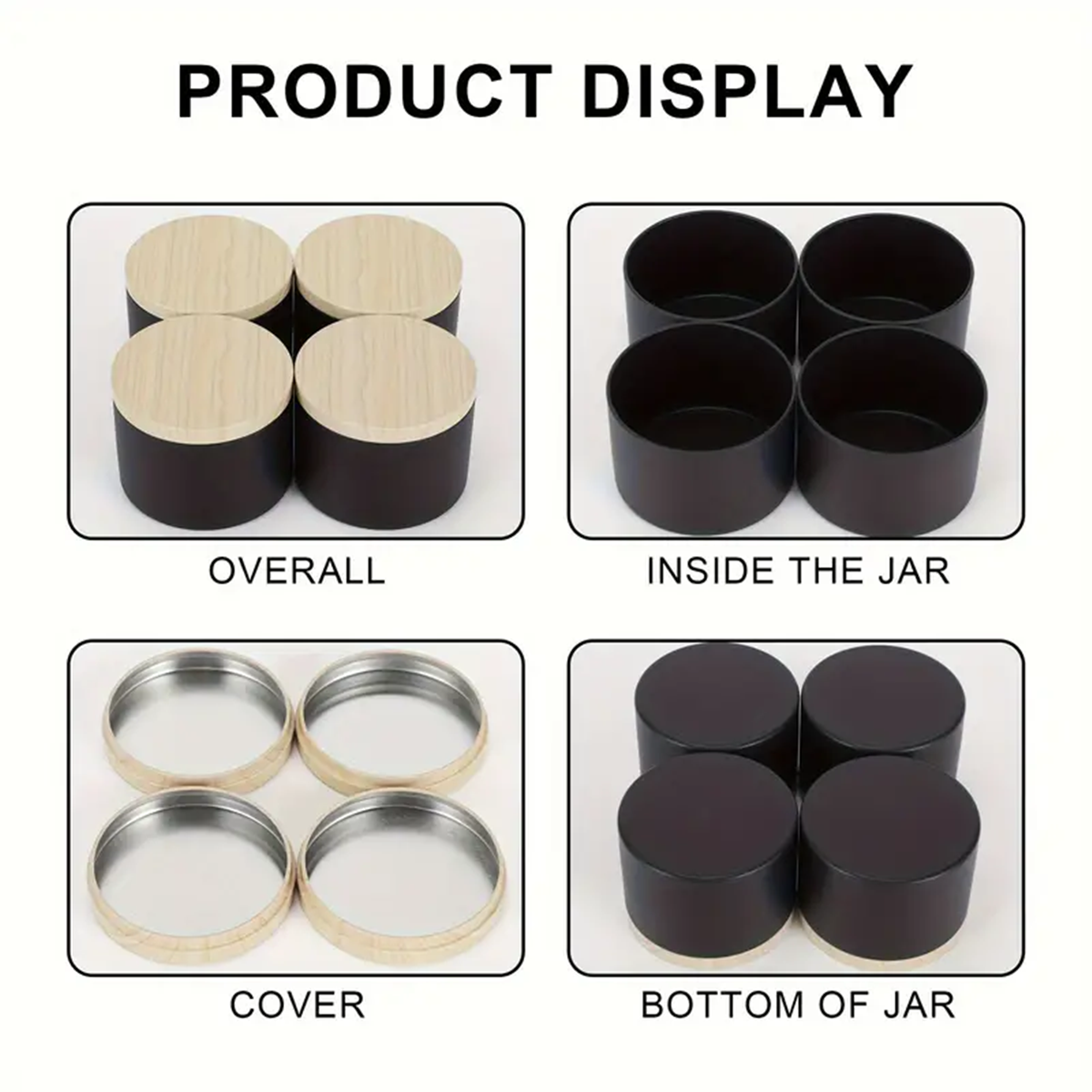 12pcs 4oz Candle Tins With Lid - Candle Making Jars Wholesale avis et prix
