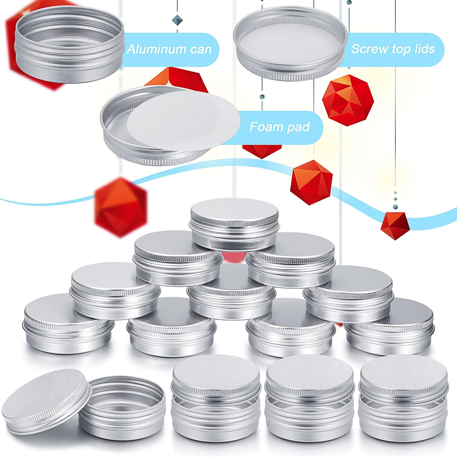 5-10pcs 5g - 100g Empty Alumin - Tin Container Lid avis et prix