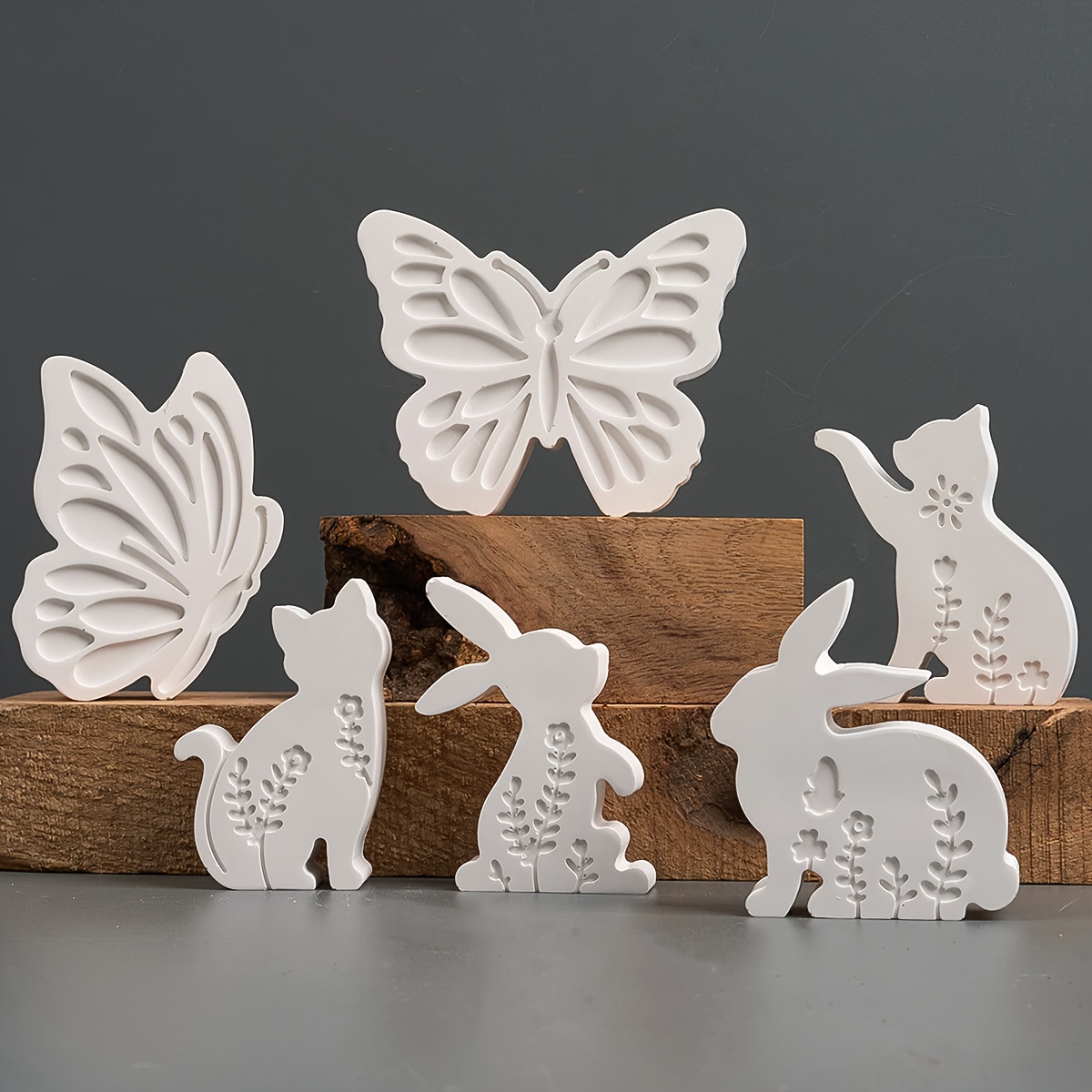 6pcs - 3D Rabbit and Kitten Si - Candle Making Ideas avis et prix