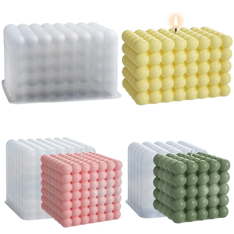 Large Bubble Cube Candles Sili - Candle Making Wax avis et prix