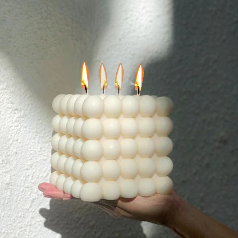Large Bubble Cube Candles Sili - Candle Making Wax avis et prix