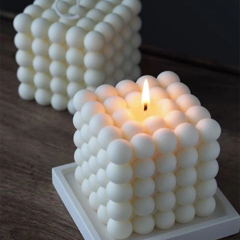 Large Bubble Cube Candles Sili - Candle Making Wax avis et prix