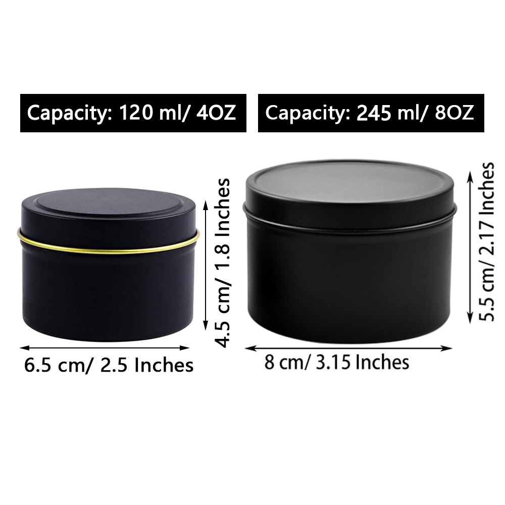 4oz/ 8oz Candle tins with lids - Tin Container Lid avis et prix