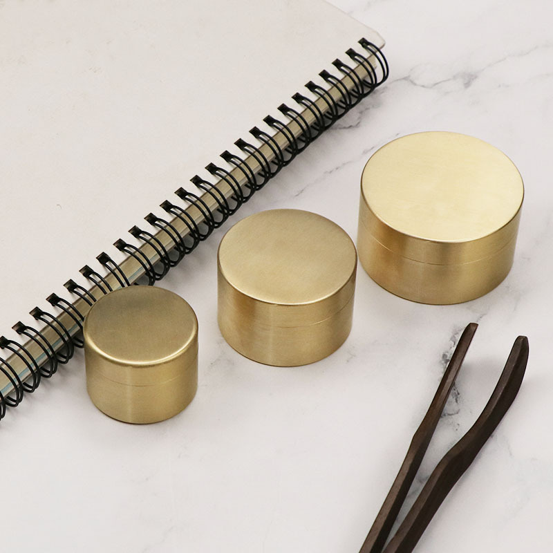 Brass Medicine Box Pill Jewelr - Tin Container Lid avis et prix