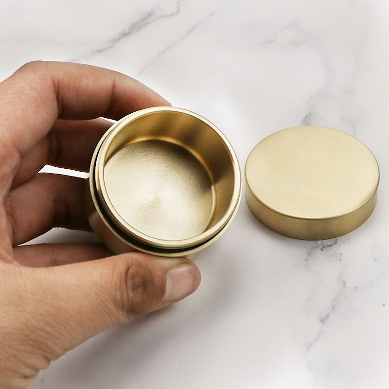 Brass Medicine Box Pill Jewelr - Tin Container Lid avis et prix