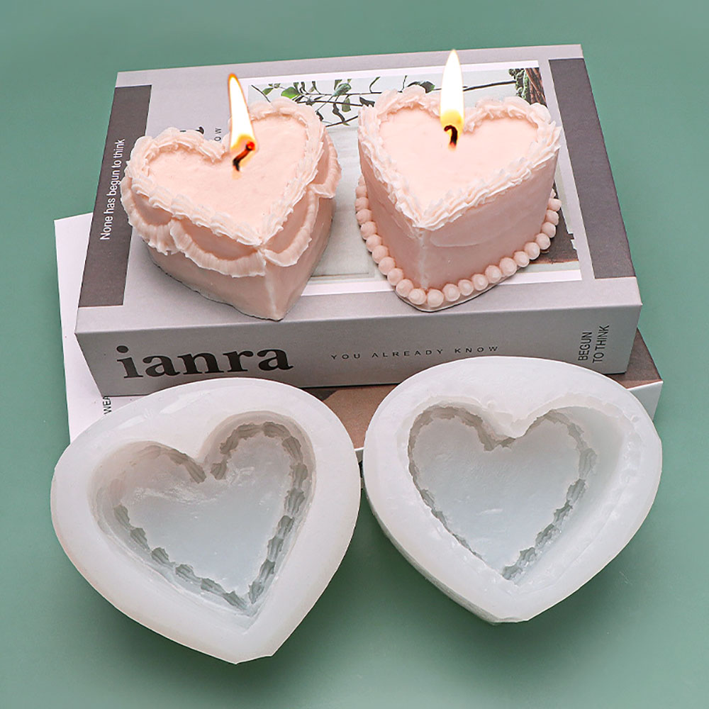 For Fun Heart Cake Shaped Cand - Candle Making Jelly avis et prix