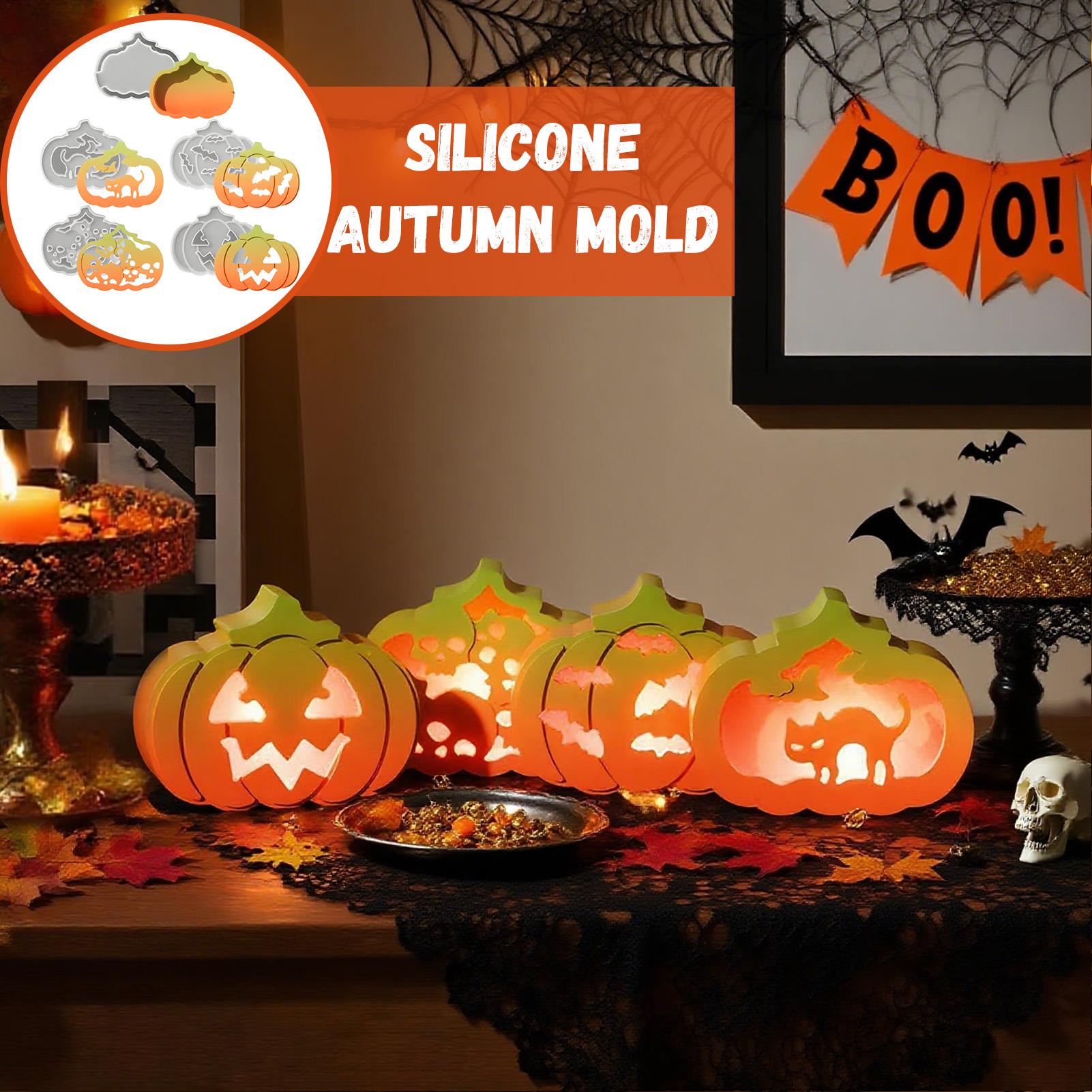 Silicone Pumpkin Mold 5 Pieces - Candle Making For Kids avis et prix
