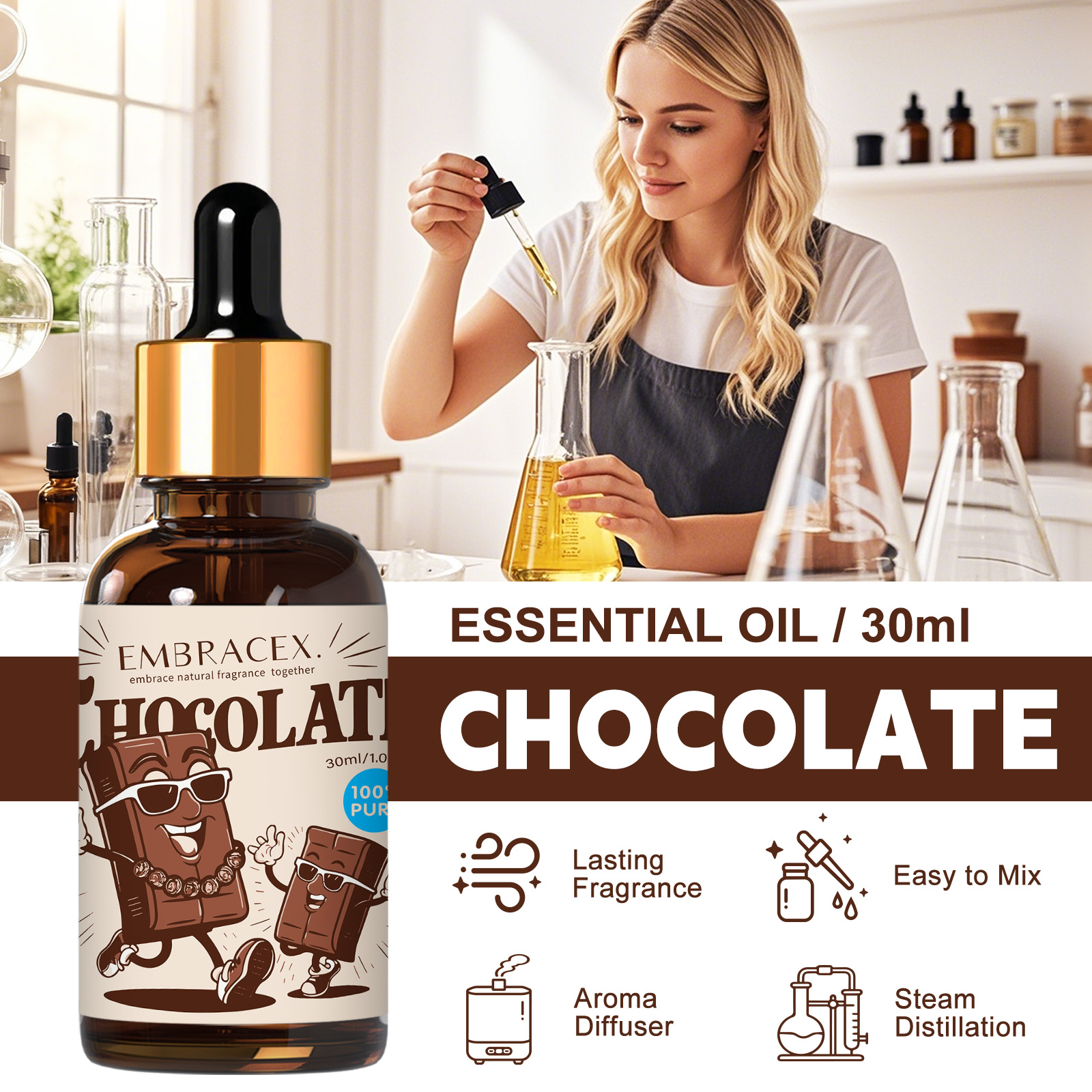 30mlChocolate Essential Oil  C - Candle Making Oil Scents avis et prix