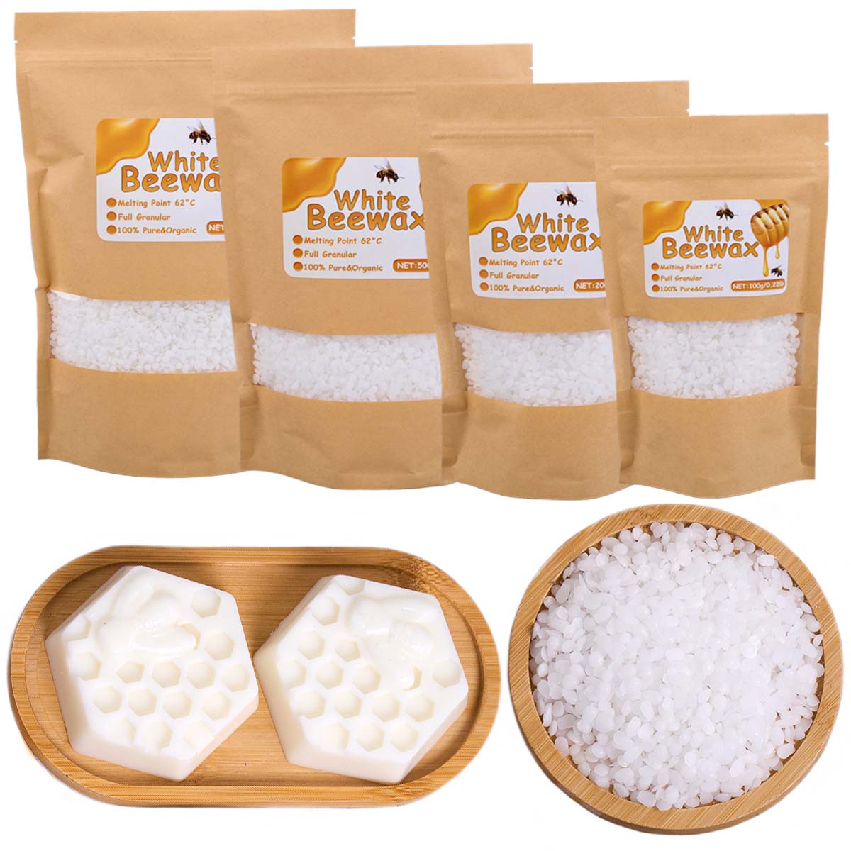 White Beeswax Pure Natural Gra - Candle Making Wicks avis et prix