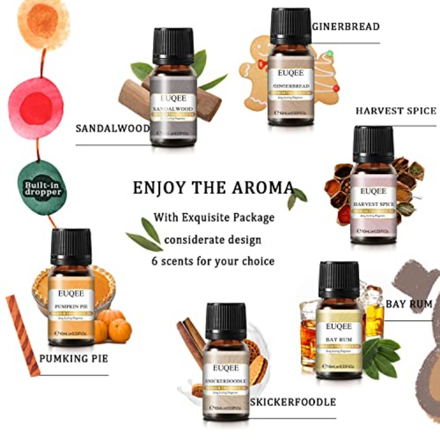 EUQEE 6PCS Spice Autumn Fragra - Candle Making Oil Scents avis et prix