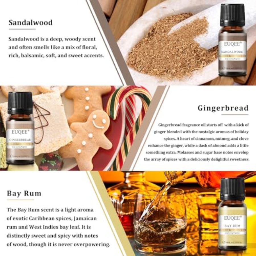EUQEE 6PCS Spice Autumn Fragra - Candle Making Oil Scents avis et prix