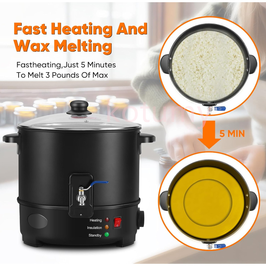 EU US Plug Electric Melting Ca - Candle Making Wax avis et prix