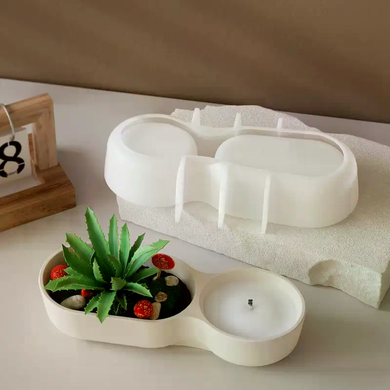 Double-Cup Plant Pot Silicone  - Candle Making Pot avis et prix