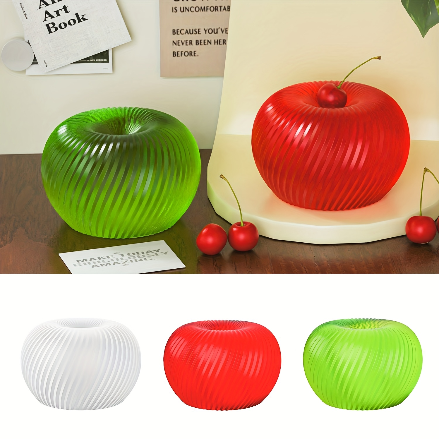 A trendy red apple silicone mo - Candle Making Ideas avis et prix