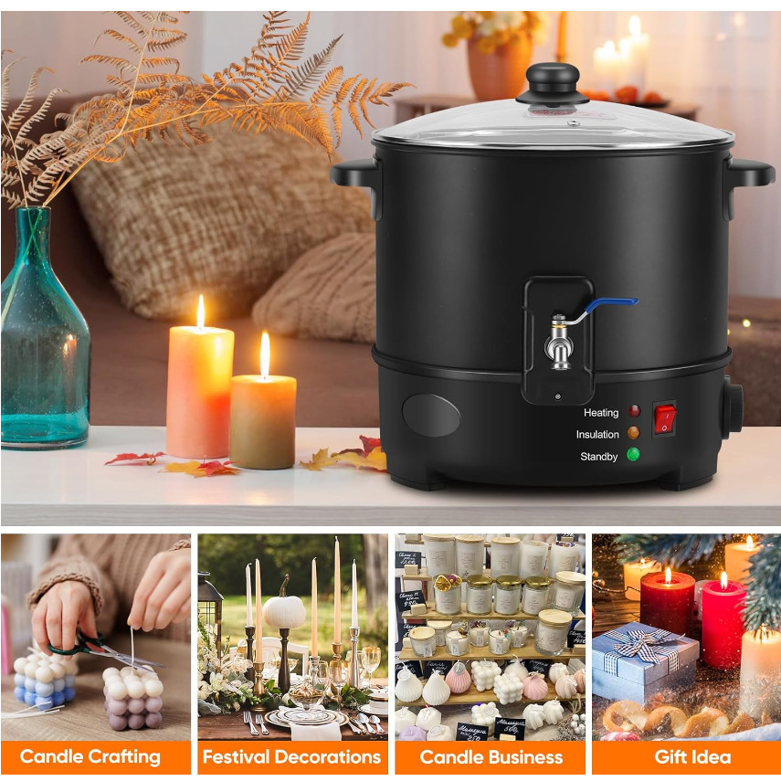 6L Small  Wax Melter Paraffin  - Candle Making Pot avis et prix