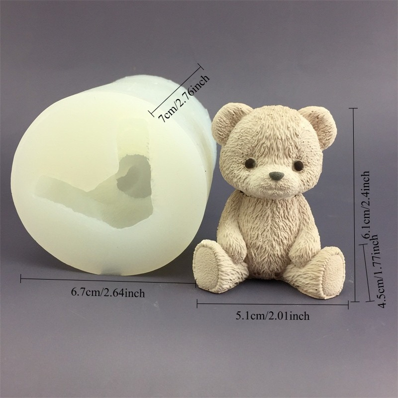 Cute Bear Honey Jar Silicone C - Candle Making Pot avis et prix
