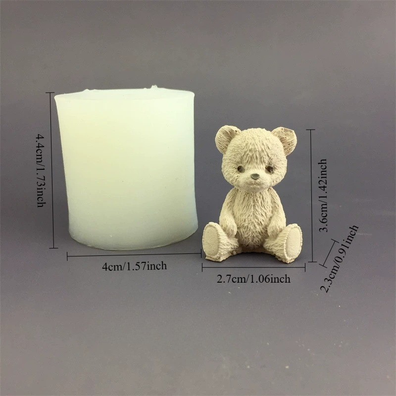 Cute Bear Honey Jar Silicone C - Candle Making Pot avis et prix