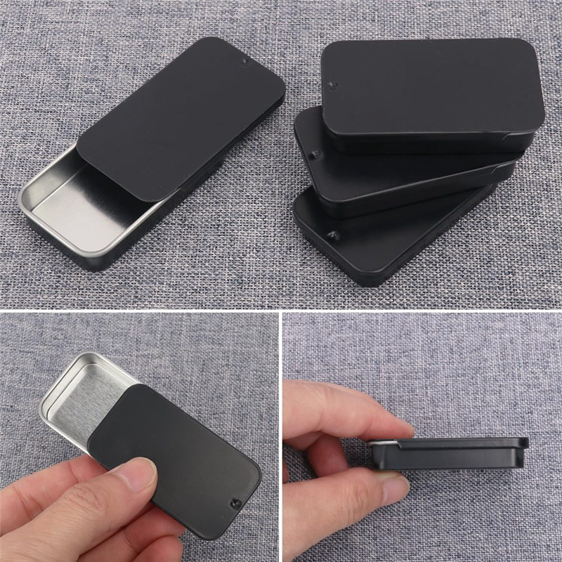 Slide Top Tin Containers Tin B - Tin Container Lid avis et prix
